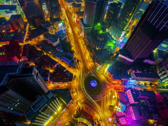 中国，大连的友好广场
