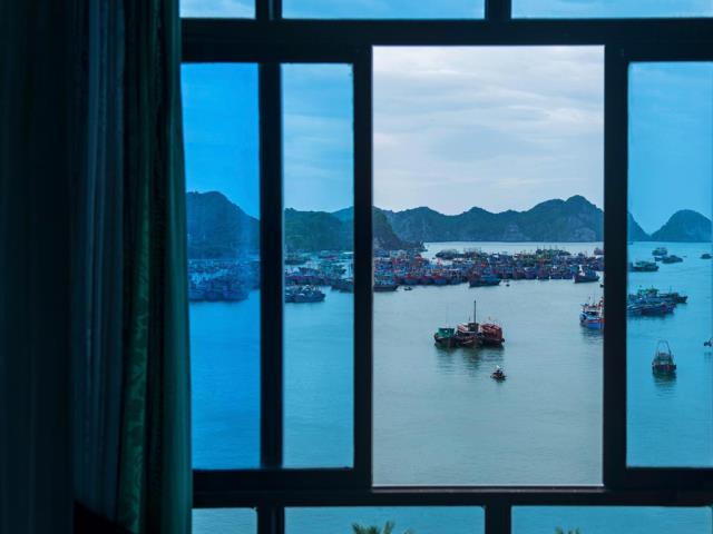 越南吉婆岛上的小船