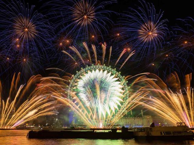 跨年烟火表演，伦敦