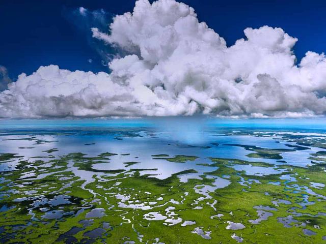 大沼泽地国家公园鸟瞰图
