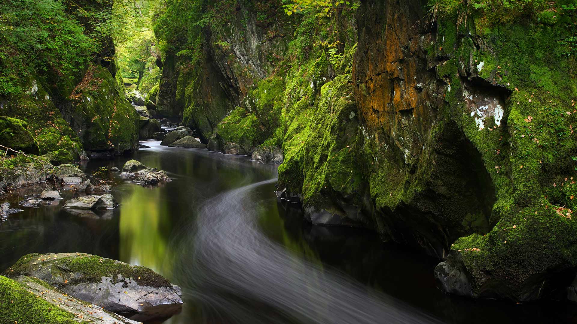 贝图瑟科伊德的Fairy Glen，英国威尔士