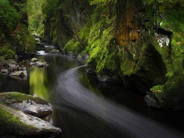 贝图瑟科伊德的Fairy Glen，英国威尔士