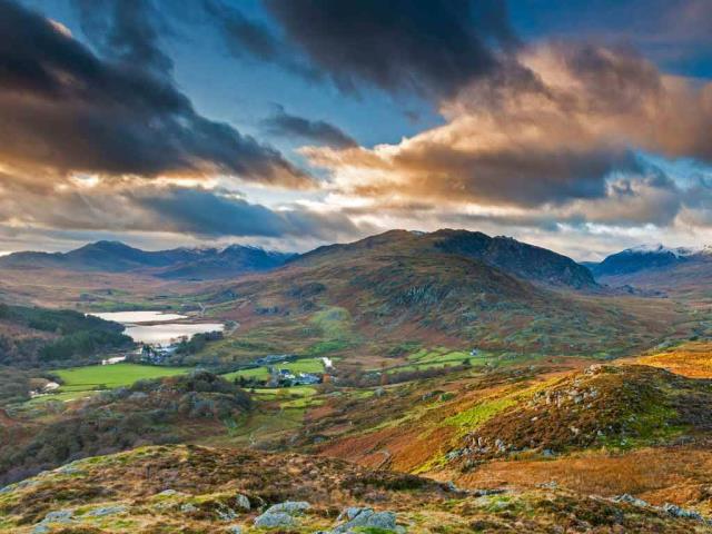 史诺多尼亚国家公园的Capel Curig，英国威尔士