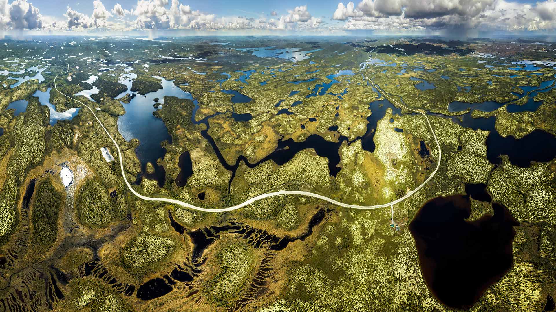 北魁北克的公路，加拿大