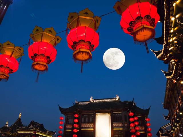 中秋之夜, 上海豫园