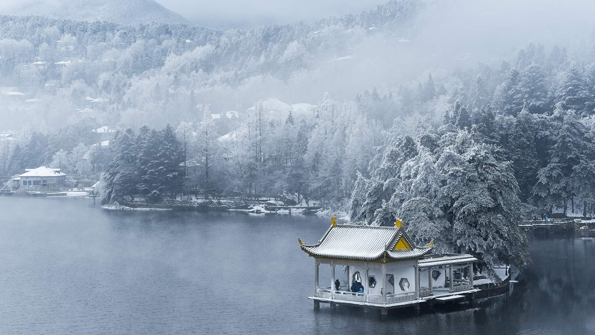 庐山冬季美景，中国江西省