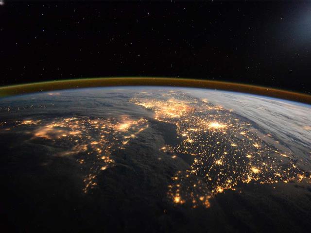 从国际空间站拍摄的地球