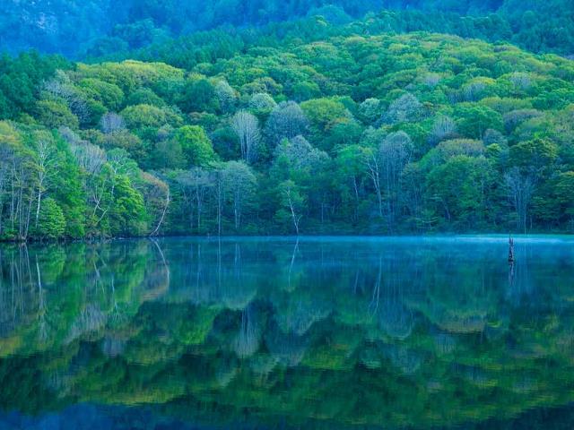 镜池，长野，日本
