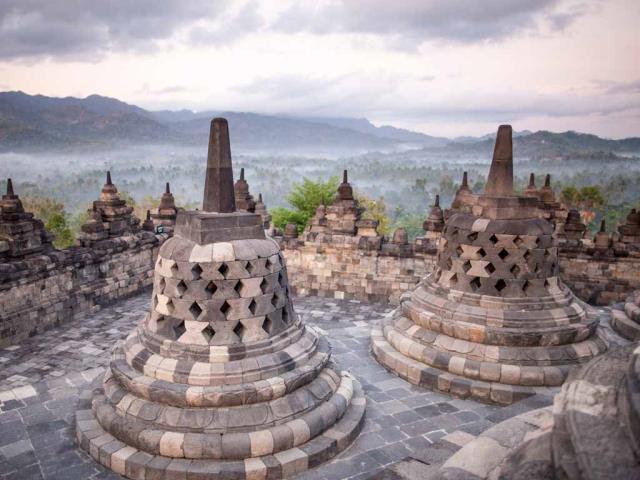 婆罗浮屠大佛寺，爪哇岛，印度尼西亚