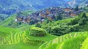 中国，龙胜，大寨村梯田