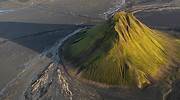 冰岛，Maelifell 火山鸟瞰图