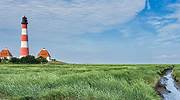德国，Westerheversand 灯塔