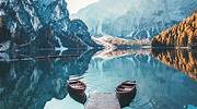 意大利，南蒂罗尔的湖泊，Pragser Wildsee