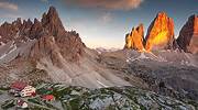 意大利，多洛米蒂山脉的 Rifugio Locatelli