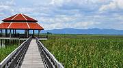 泰国，三百峰国家公园步道和亭阁