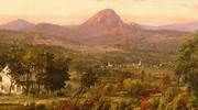 贾斯珀·弗朗西斯·克罗普西的《Autumn Landscape, Sugar Loaf Mountain, Orange County, New York》（约 1870-1875 年）