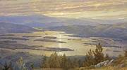 威廉·特罗斯特·理查兹的《Lake Squam from Red Hill》（1874 年）