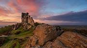 英格兰，柴郡的 Mow Cop 城堡